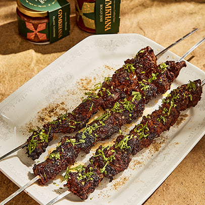Tandoori Ribeye Steak Skewers