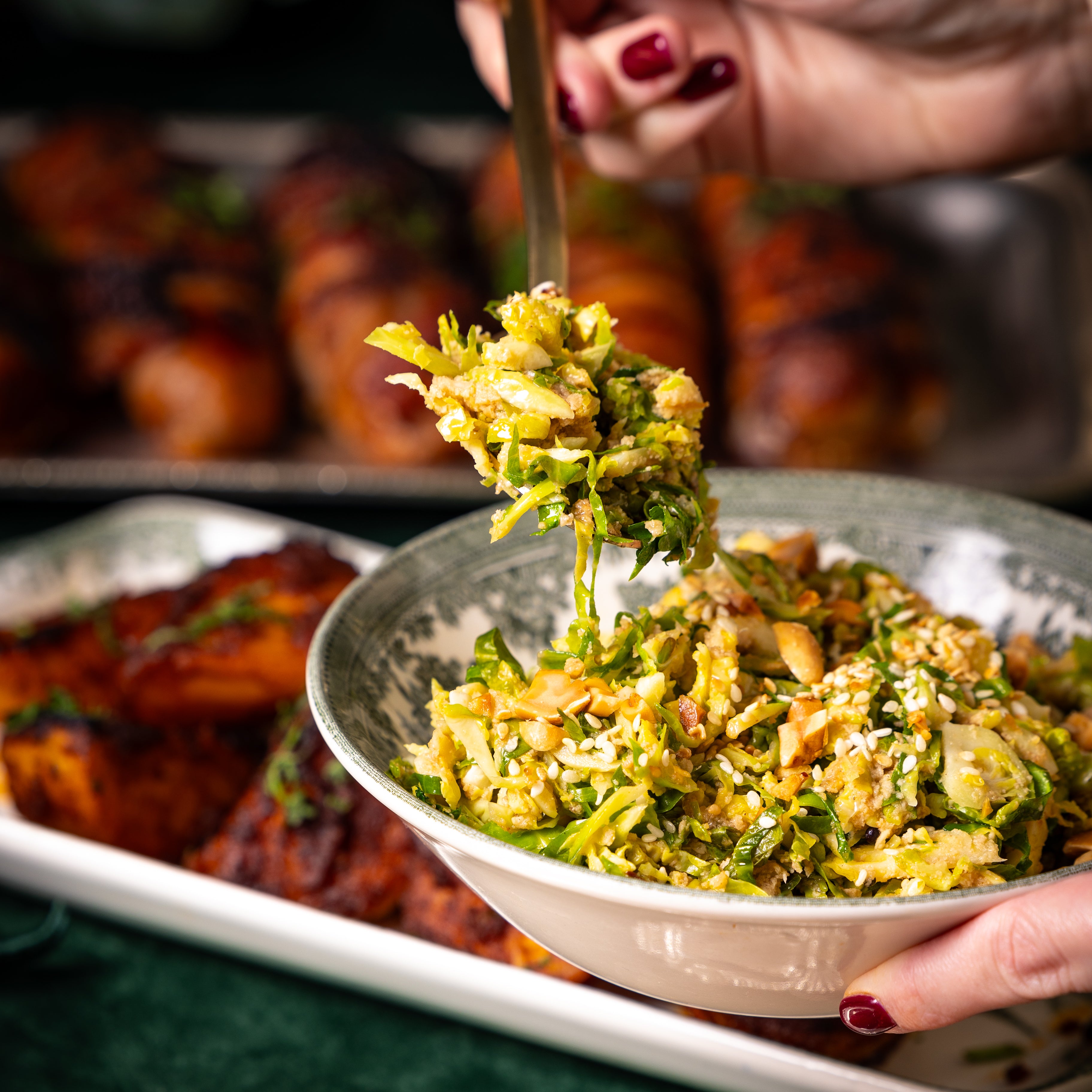 Peanut & Sesame Shredded Sprouts