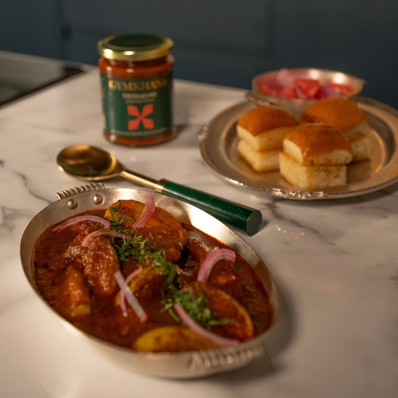 Chicken Vindaloo with Roasted Apple