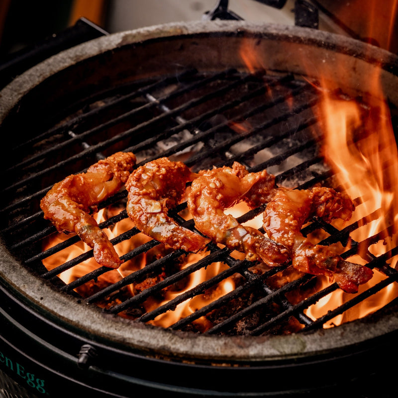 Grilled Lasooni Prawns
