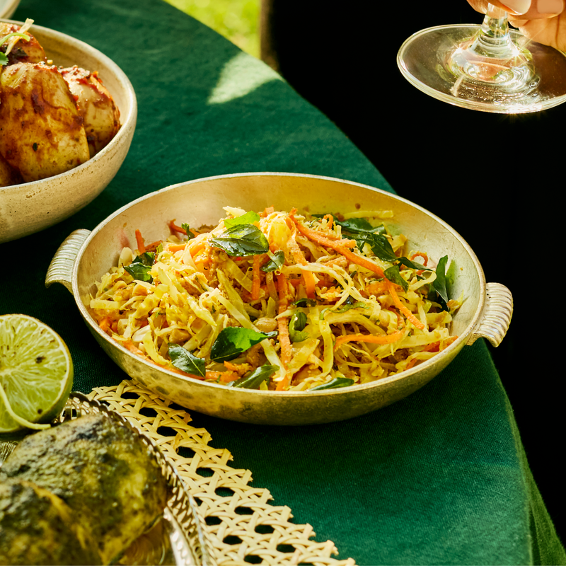 Peanut Chutney Coleslaw