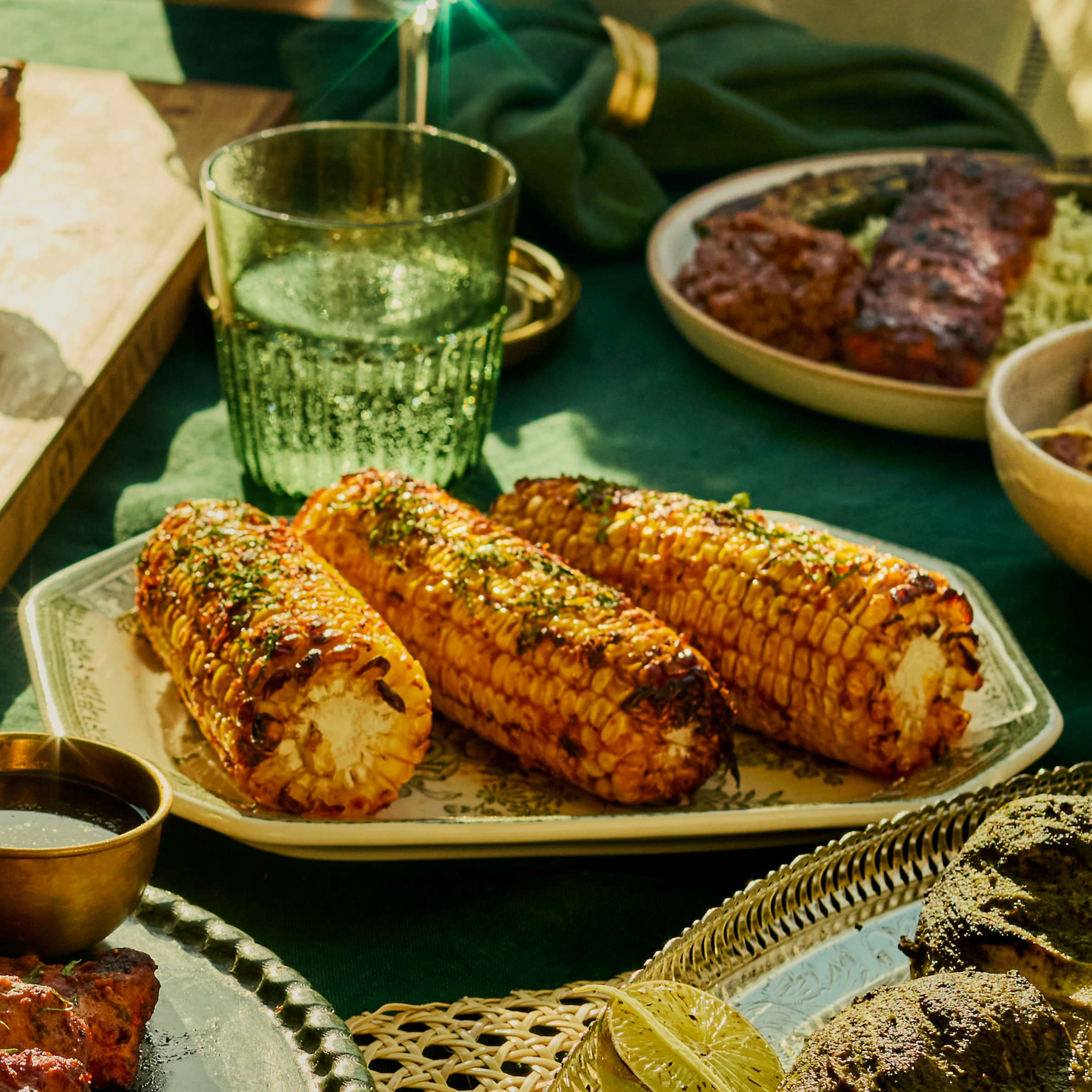 Chilli Garlic BBQ Corn on the Cob