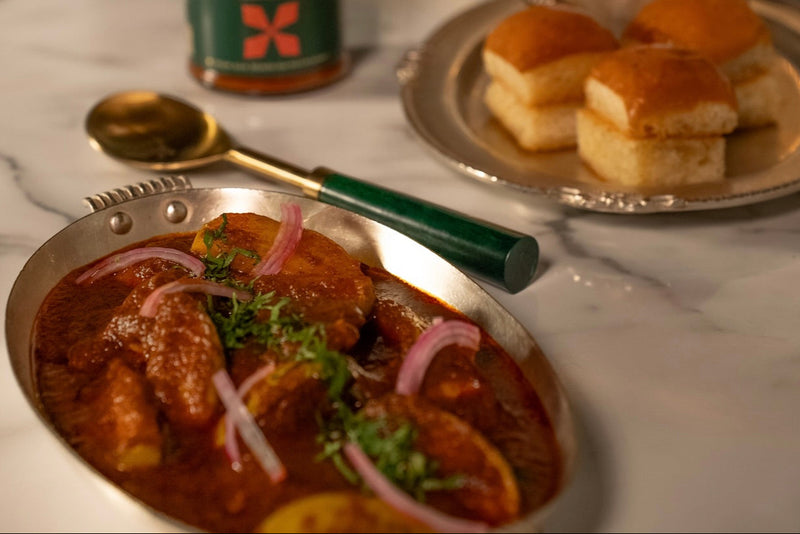 Chicken Vindaloo with Roasted Apple
