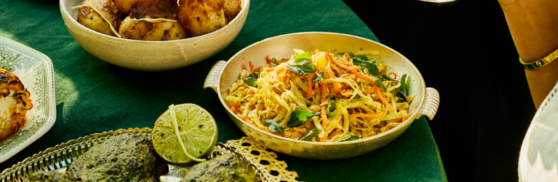 Peanut Chutney Coleslaw
